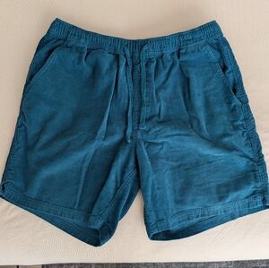 Sun Diego Teal Corduroy Shorts
